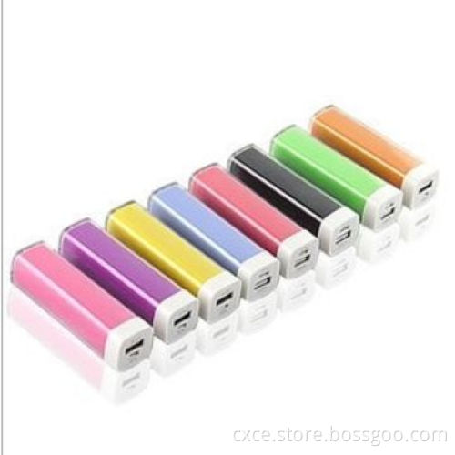 Emergency Mobile Phone Charger, 900-2,600mAh, Plastic Lipstick Design, Multicolor, PB02